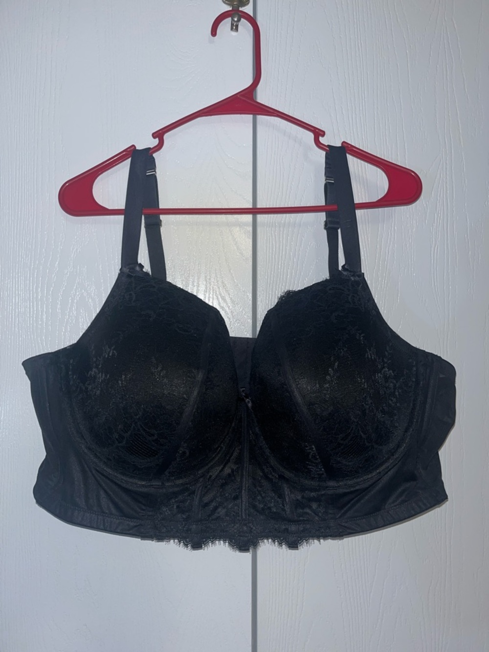 Cacique Black Lace Bustier Bra